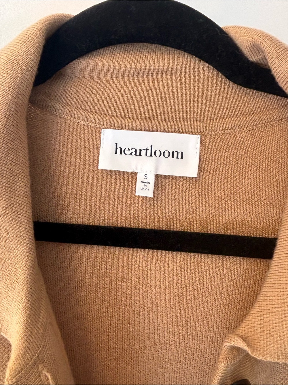 Heartloom Camel Long-Sleeve Button Front Belted Shirt Dress - Picture 3 of 3